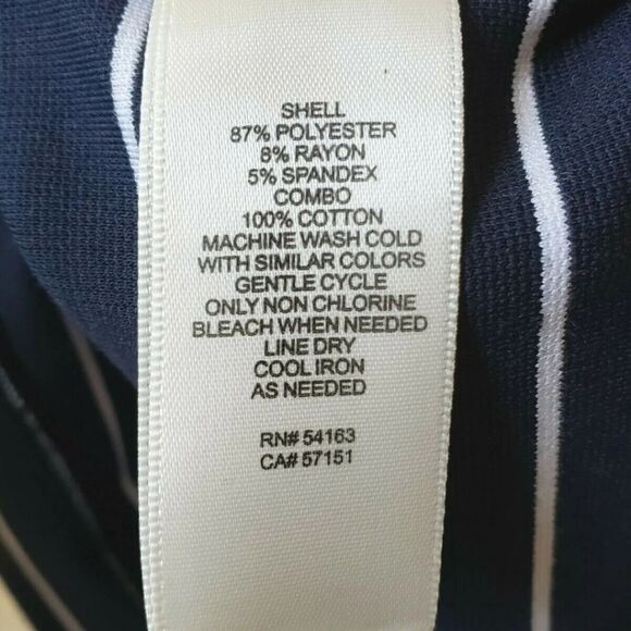 Eliza J Sleeveless Stripe Ponte Dress Size 8 NEW - Picture 2 of 6